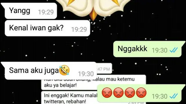 Chat Gombalan Warganet