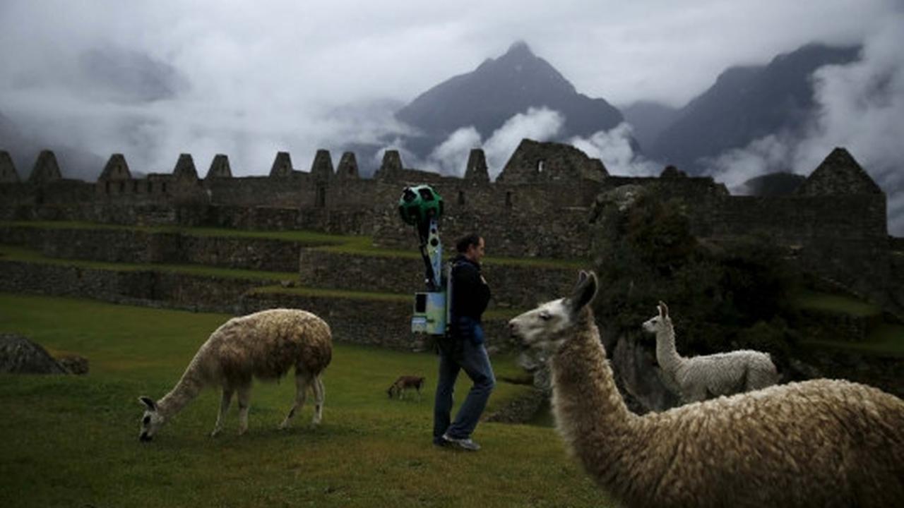 Penjelajahan Google Street View di gunung tua Suku Inca
