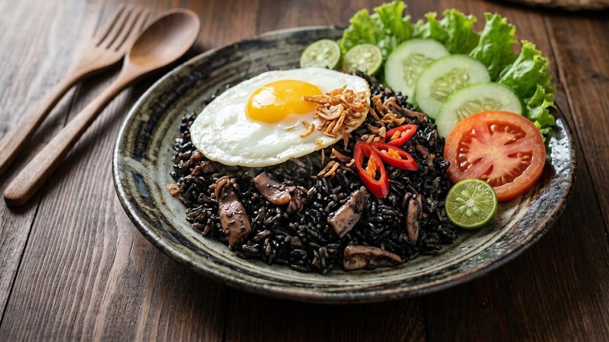 Resep Nasi Goreng Tinta Cumi Anti Amis, Gurih dan Hitam Pekat