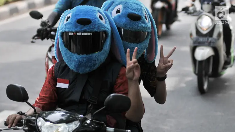 Konvoi Hari Pahlawan Bersama Pemotor Berhelm Elmo