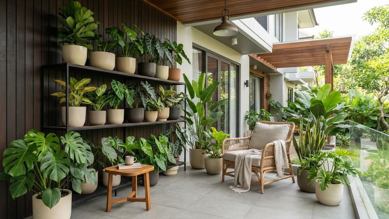 Ide Menata Tanaman Hias Berdaun Lebar