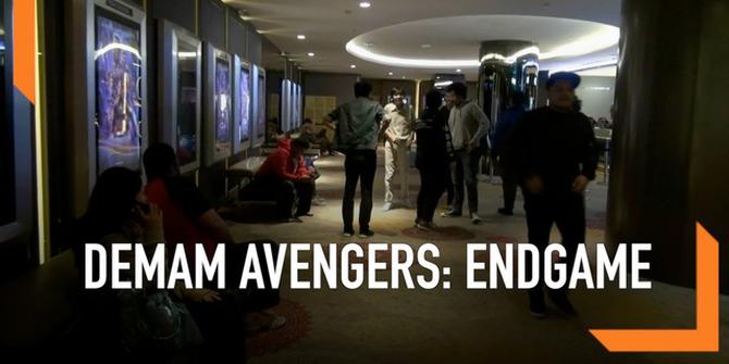 VIDEO: Antusiasme Warga Nonton Avengers Endgame sampai Subuh
