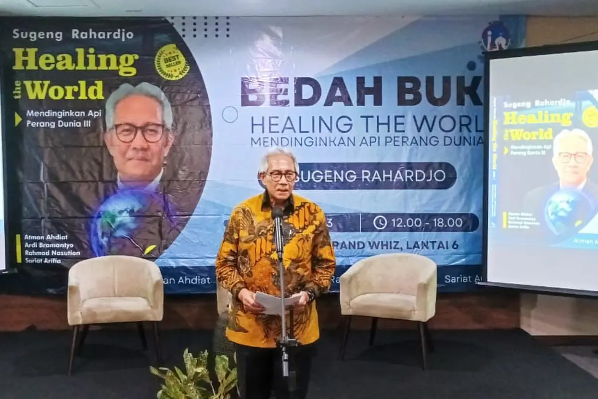Sugeng Rahardjo merilis buku terbarunya yang berjudul "Healing the World – Memadamkan Api Perang Dunia Ketiga".