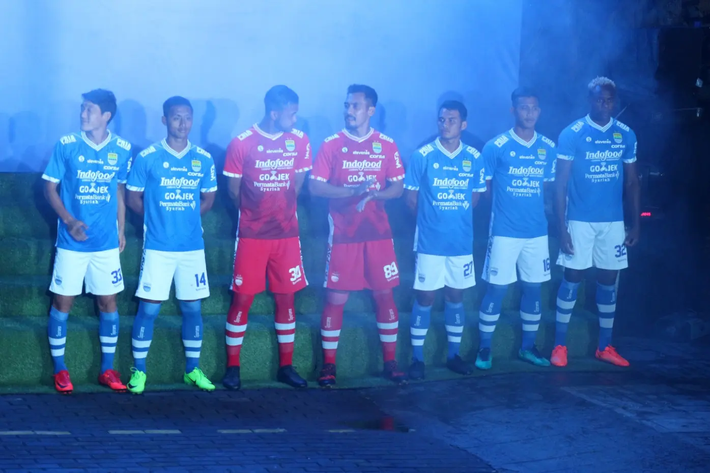Persib memperkenalkan skuat untuk Liga 1 di launching tim (Liputan6.com/Kukuh Saokani)