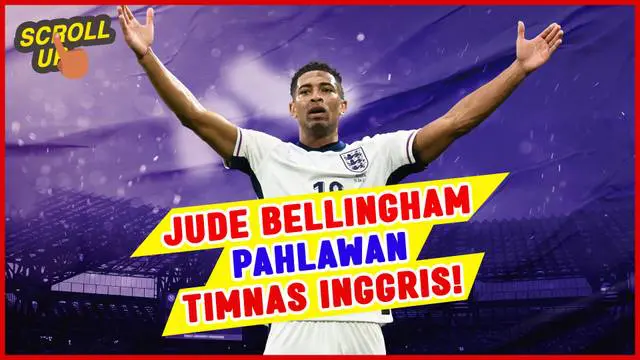 VIDEO: Jude Bellingham Jadi Pahlawan Timnas Inggris Kalahkan Serbia di Euro 2024