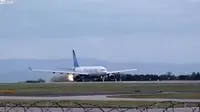 [VIDEO] Ngeri... Mesin Pesawat Meledak di Manchester