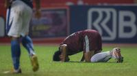 Pemain PSM Makassar, Saldy merayakan gol penyeimbang 1-1 ke gawang Persib Bandung dalam laga pekan ke-6 BRI Liga 1 2021/2022 di Stadion Wibawa Mukti, Cikarang, Sabtu (02/10/2021) WIB. Kedua tim bermain imbang 1-1. (Bola.com/Bagaskara Lazuardi)
