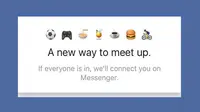 Fitur "Match" akan hadir di aplikasi pesan instan Facebook Messenger. (Foto: Facebook)