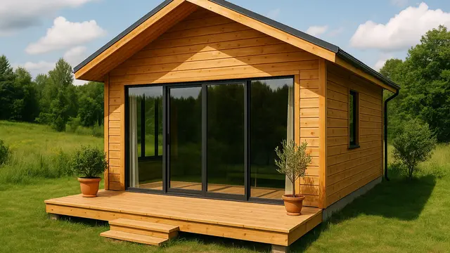 Gambar Rumah Papan Kayu yang Cantik dan Asri di Kampung