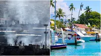 Pemandangan Pulau Maui di Hawaii setelah dan sebelum dilanda kebakaran hutan. (JUSTIN SULLIVAN/GETTY IMAGES NORTH AMERICA/GETTY IMAGES VIA AFP unsplash/Wally Holden)