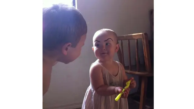 Tingkah gemas anak