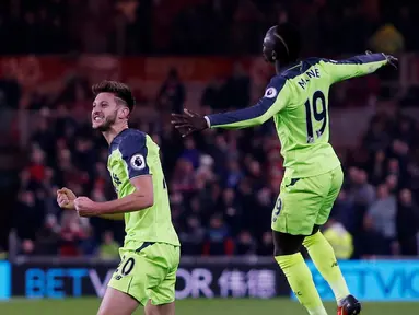 Liverpool mengalahkan Middlesbrough, 3-0, dalam lanjutan Premier League di Stadion Riverside, Middlesbrough, Rabu (14/12/2016) waktu setempat. Adam Lallana mencetak dua gol. (Action Images via Reuters/Ed Sykes)
