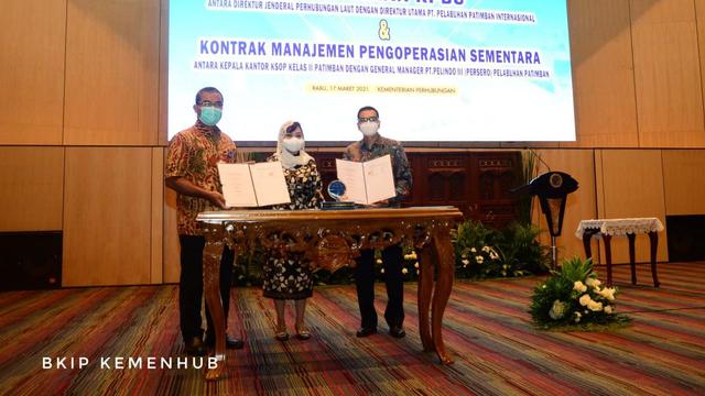 Pengelolaan Pelabuhan Patimban yang terletak di Subang, Jawa Barat resmi dilakukan oleh PT Pelabuhan Patimban Internasional (PT. PPI) dengan skema Kerja Sama Pemerintah Dengan Badan Usaha (KPBU). (Dok Kemenhub)