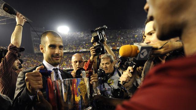 Foto: Pep Guardiola Bikin Rekor Jadi Pelatih Pertama yang Dua Kali Cetak Treble Winners, Ini Dia Deretan Momennya