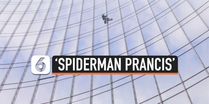 VIDEO: 'Spiderman' Panjat Gedung Tinggi di Frankfurt