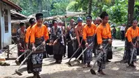 Foto : Sanggar Doka Tawa Tana di Kabupaten Sikka, NTT saat memperagakan tarian adat (Liputan6.com/Dion)