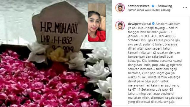 Unggahan Dewi Perssik. (Foto: Dok. Instagram @dewiperssikreal)