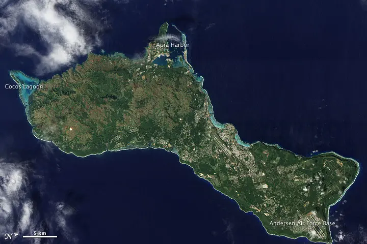 Guam di foto dari angkasa luar (Foto:NASA)