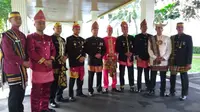 Untuk pertama kalinya Paspampres pakai baju adat saat upacara Kemerdekaan Indonesia di Istana Merdeka. (Liputan6.com/ Ahmad Romadoni)