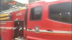 Gedung Serba Guna dikawasan Sudirman, Bandung Jawa Barat kamis siang, terbakar.