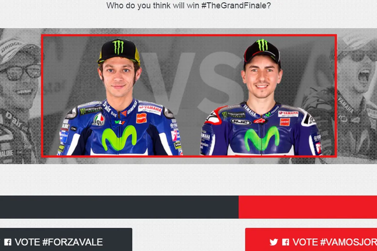 Valentino Rossi dan Jorge Lorenzo