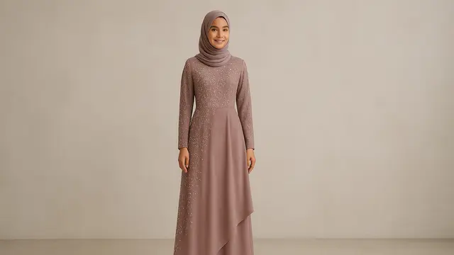Model Gamis Payet Mewah/Ilustrasi gambar oleh AI