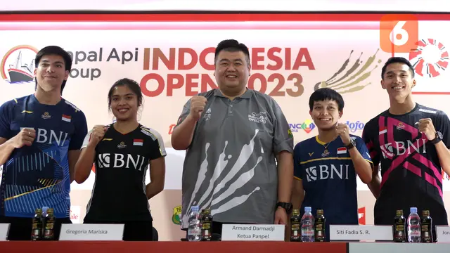 Konferensi pers Indonesia Open 2023