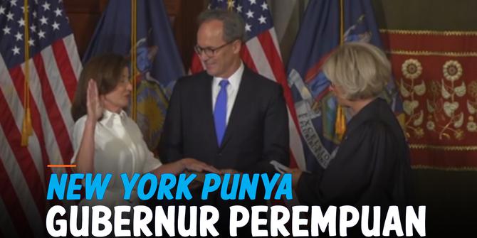 VIDEO: Kathy Hochul, Gubernur Perempuan Pertama New York