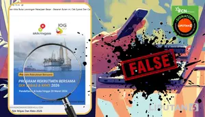 Cek Fakta: Tidak Benar Ini Link Rekrutmen Bersama SKK Migas dan KKKS 2026