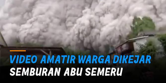 VIDEO: Viral Video Amatir Warga Dikejar Semburan Abu Semeru dari Jarak Dekat