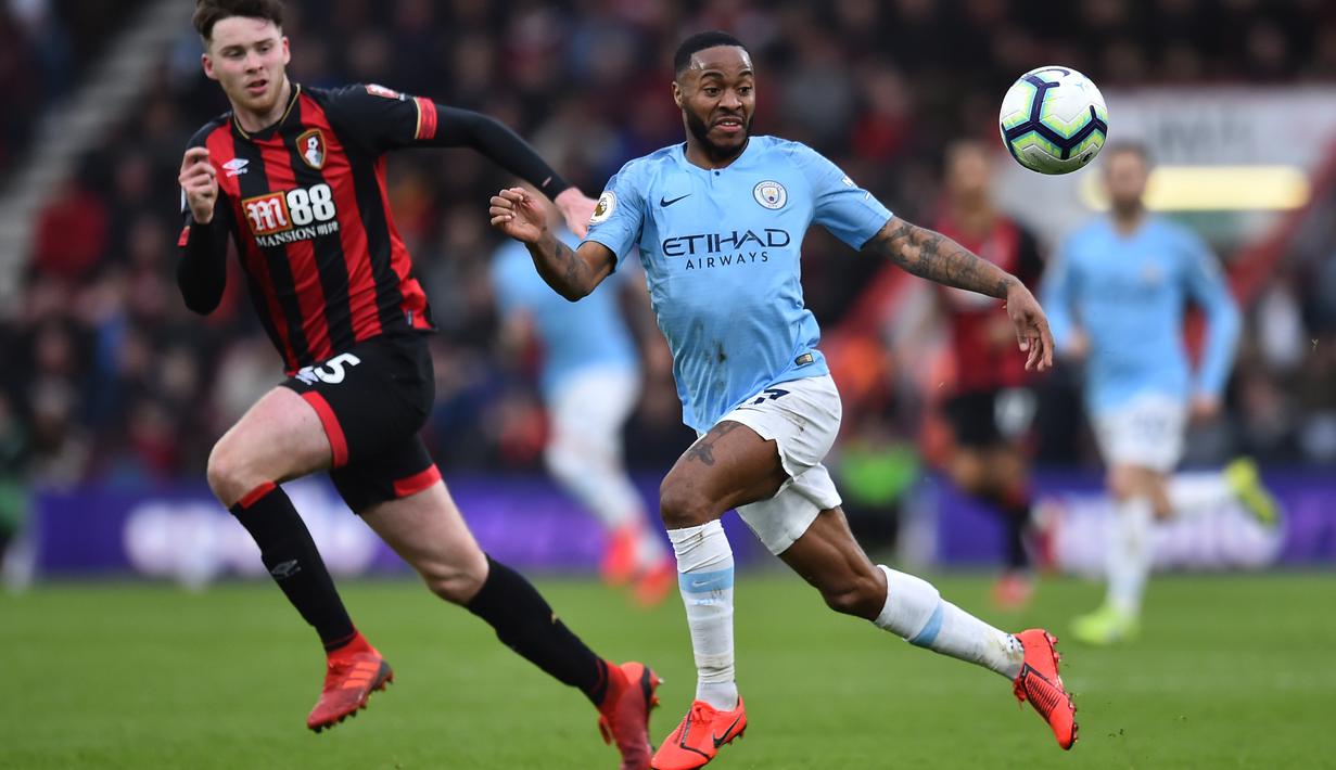 6. Raheem Sterling (Manchester City) - 15 gol dan 9 assist (AFP/Glyn Kirk)