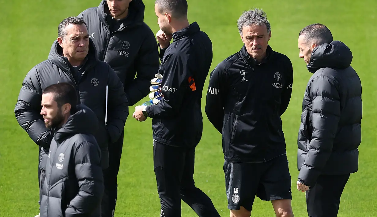 Pelatih PSG, Luis Enrique menegaskan timnya siap berjuang mati-matian di laga nanti. (FRANCK FIFE / AFP)