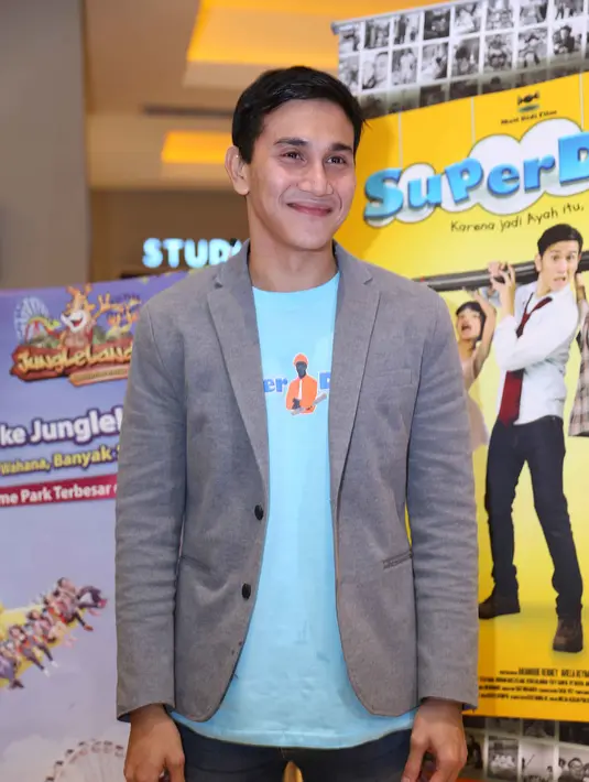 Vino G. Bastian bersyukur bisa terlibat di film Super Didi. Setidaknya, dia dapat memetik pesan moral yang disuguhkan dalam membesarkan buah hatinya. (Nurwahyunan/Bintang.com)