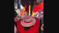 Ketika One Piece Film Red Ambil Alih Times Square New York, Amerika Serikat. (Twitter&nbsp;@ToeiAnimation)
