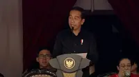 Presiden Joko Widodo atau Jokowi saat menghadiri acara puncak peringatan Bulan Bung Karno di GBK, Jakarta Pusat, Sabtu (24/6/2023). (Dok. Tangkapan Layar Youtube PDI Perjuangan)