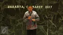 Gubernur DKI Jakarta nonaktif Basuki Tjahaja Purnama saat menghadiri serah terima jabatan Plt Gubernur DKI di Balaikota, Jakarta, Senin (6/3). (Liputan6.com/Faizal Fanani)