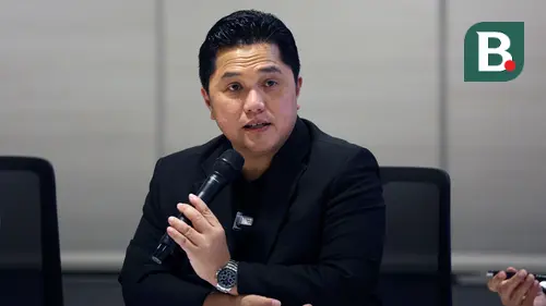 <p>Ketua PSSI, Erick Thohir saat memimpin konferensi pers terkait penunjukan Indonesia sebagai tuan rumah Piala Dunia U-17 2023, Sabtu (24/6/2023). (Bola.com/Bagaskara Lazuardi)</p>