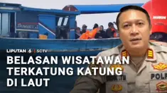 Belasan wisatawan dievakuasi menyusul kapal yang ditumpanginya bermasalah di perairan sekitar Pulau Bokor, kawasan Pulau Pari, Kepulauan Seribu Selatan. Kapalnya sempat terombang-ambing di tengah laut selama 2 jam, sebelum petugas Gulkarmat datang.