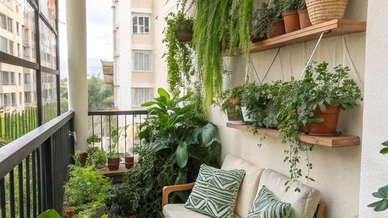 Ilustrasi Taman di Balkon Lantai 2 (©Pinterest)