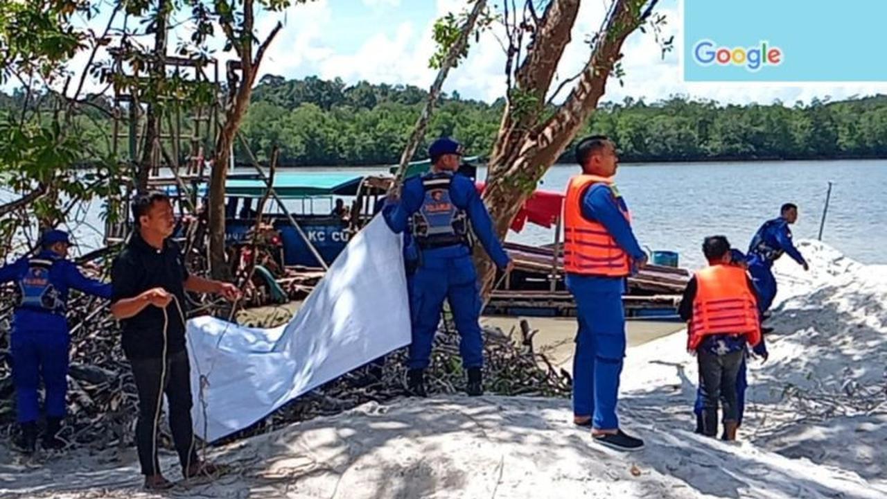 Polres Bangka Barat Tertibkan Tambang Ilegal di Teluk Kelabat Dalam, Amankan Empat Ponton Produksi