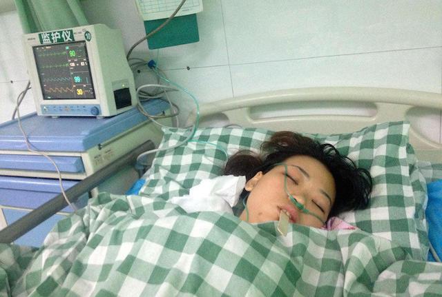 Chen Jietin dirawat di rumah sakit | Photo: Copyright shanghaiist.com