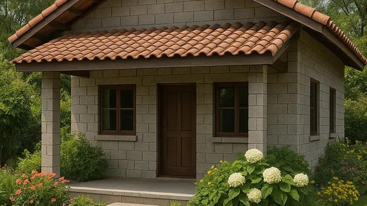 6 Model Rumah Sederhana dari Batako dengan Atap Pelana, Kokoh dan Hemat Biaya