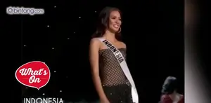 Dalam pagelaran Miss Universe ke-65 yang digelar Filipina, gaun wakil Indonesia, Kezia Warouw nyaris terpeleset gara-gara tersangkut suatu benda di atas panggung.