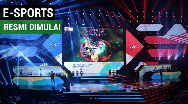 Turnamen eSports resmi dimulai di Britama Arena-Mahaka Square, Jakarta, Minggu (26/8/2018), . Sebagai informasi, ini merupakan kali pertama cabang eSports dipertandingkan pada pesta olahraga se-Asia atau pun global. Bagaimana kemeriahannya?