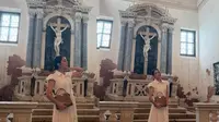 Lee Min Jung Klarifikasi Kontroversi Foto dengan Tas Mewah di Depan Patung Yesus
