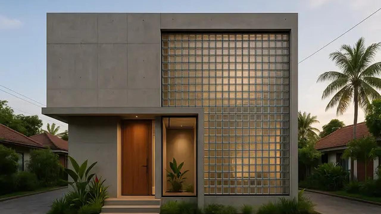 7 Desain Rumah Industrial dengan Glass Block 2025, Tampilan Hunian Jadi Berkelas dan Bikin Betah