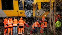 2 Kereta Tabrakan di Denmark, 5 Orang dalam Kondisi Kritis