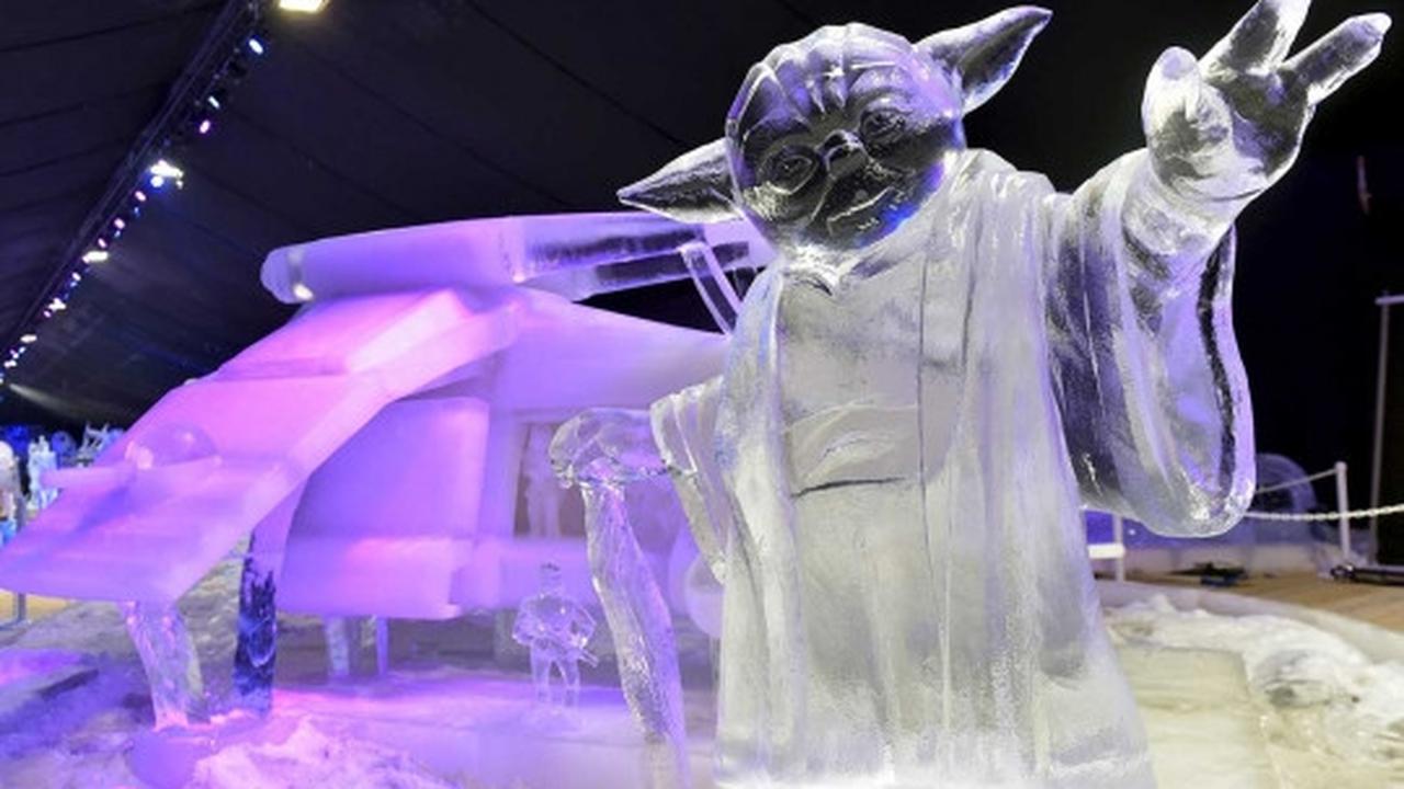 Uniknya para karakter tokoh "Star Wars" terbuat dari es