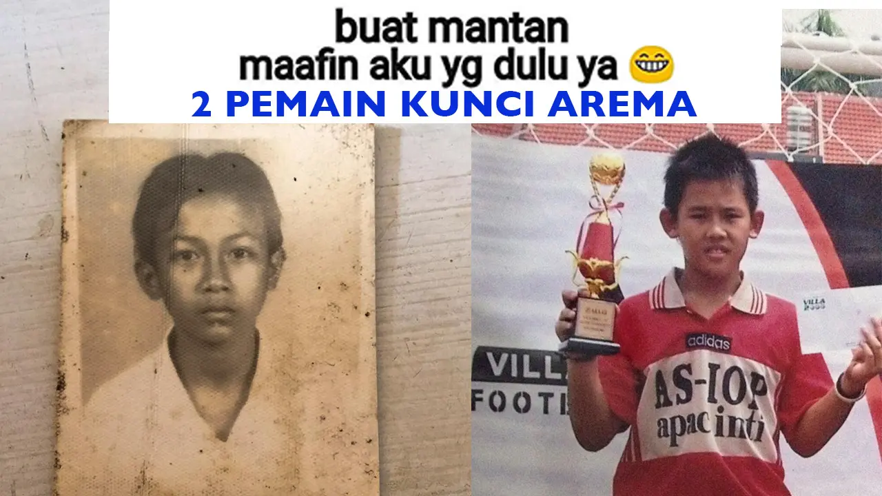 2 Pemain Kunci Arema Meme Kocak (bola.com/Rudi Riana)