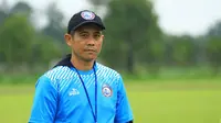 Joko Susilo, pelatih Arema FC (Liputan6.com/Rana Adwa)